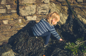 Child playing outside